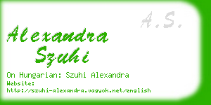 alexandra szuhi business card